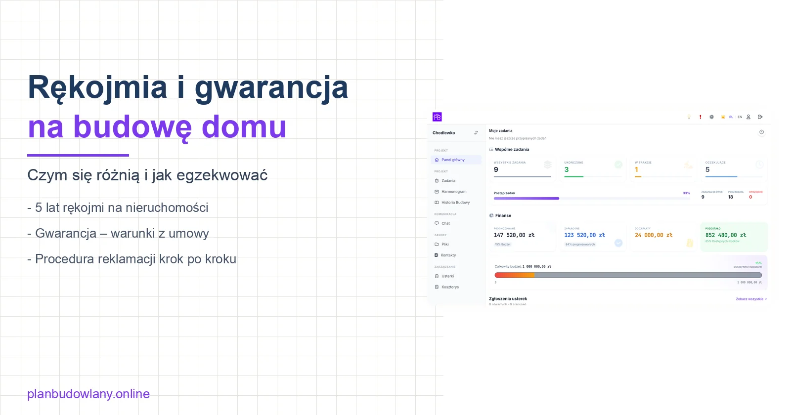 Rękojmia i gwarancja na budowę domu – czym się różnią i jak egzekwować